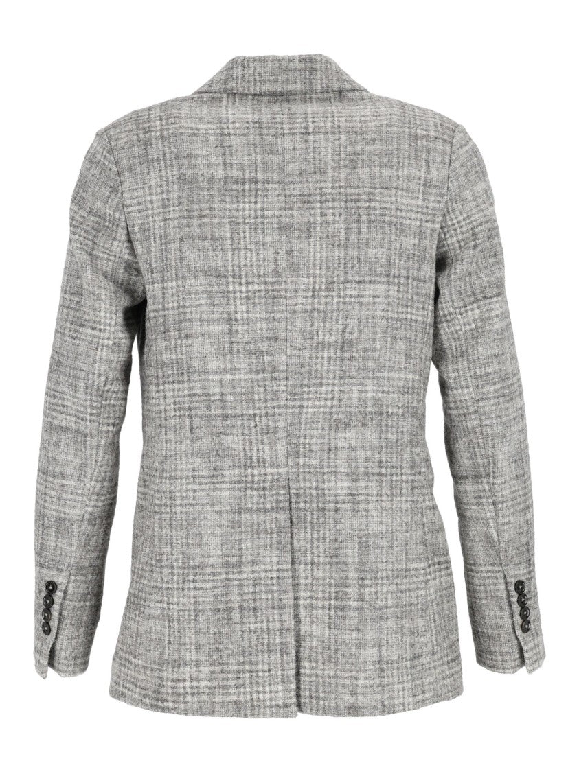 Circolo 1901 Checkered Double-Breasted Blazer