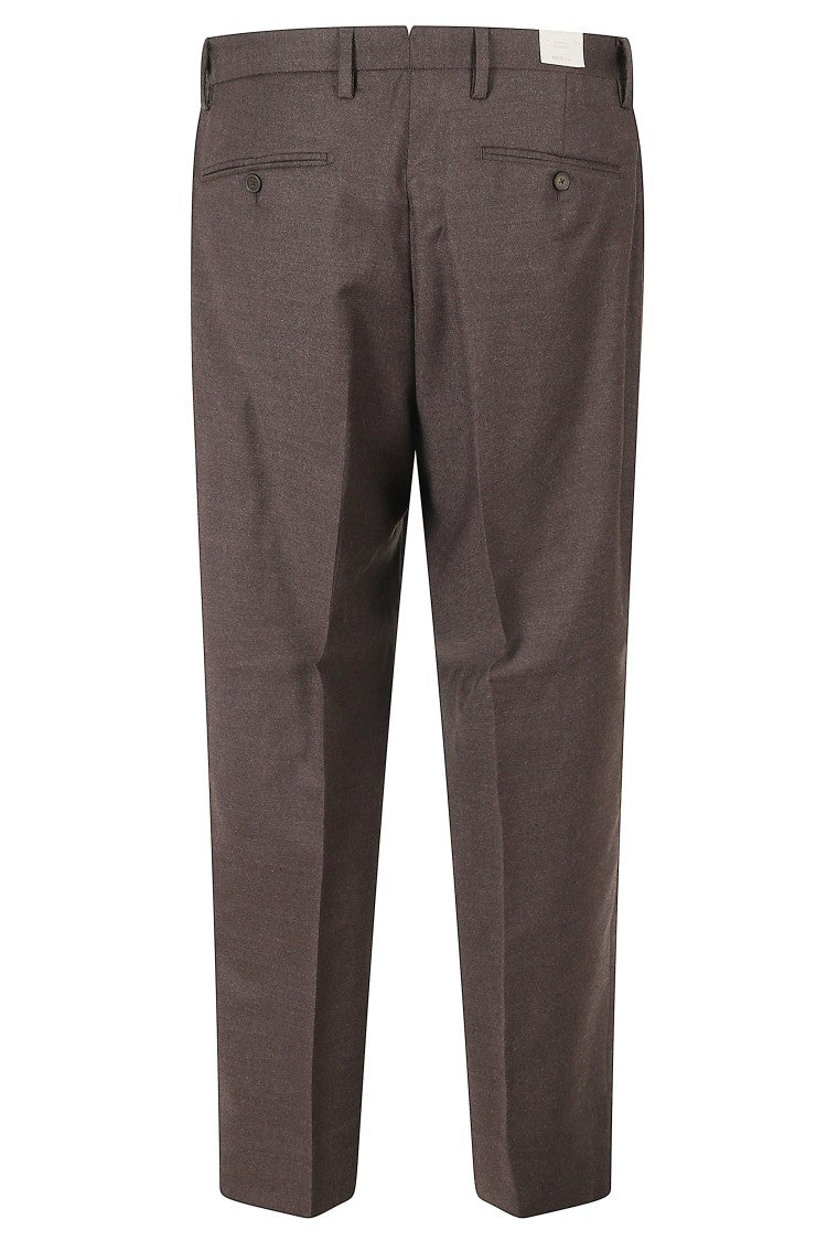 Briglia Biscuit Portobello Tailored Reverse Darts Flannel Wool Pants