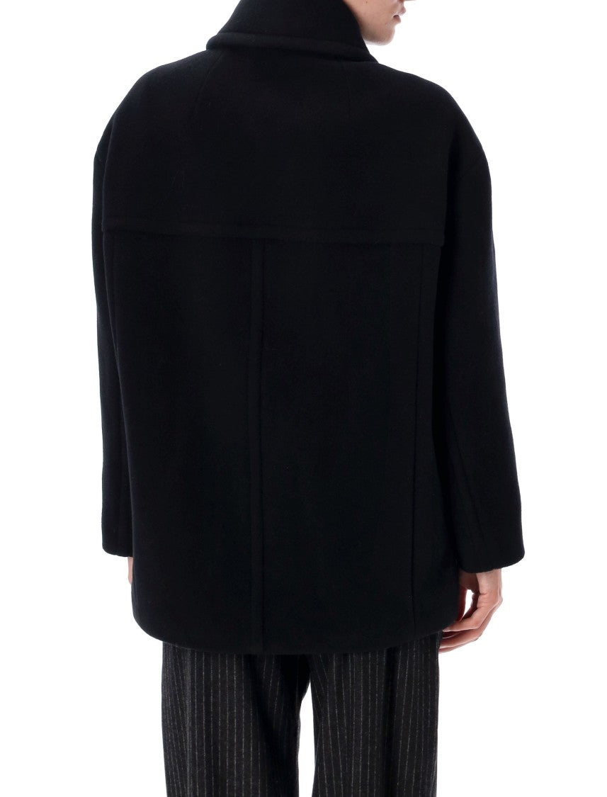 Isabel Marant Fiby Boxy Double Breasted Peacoat