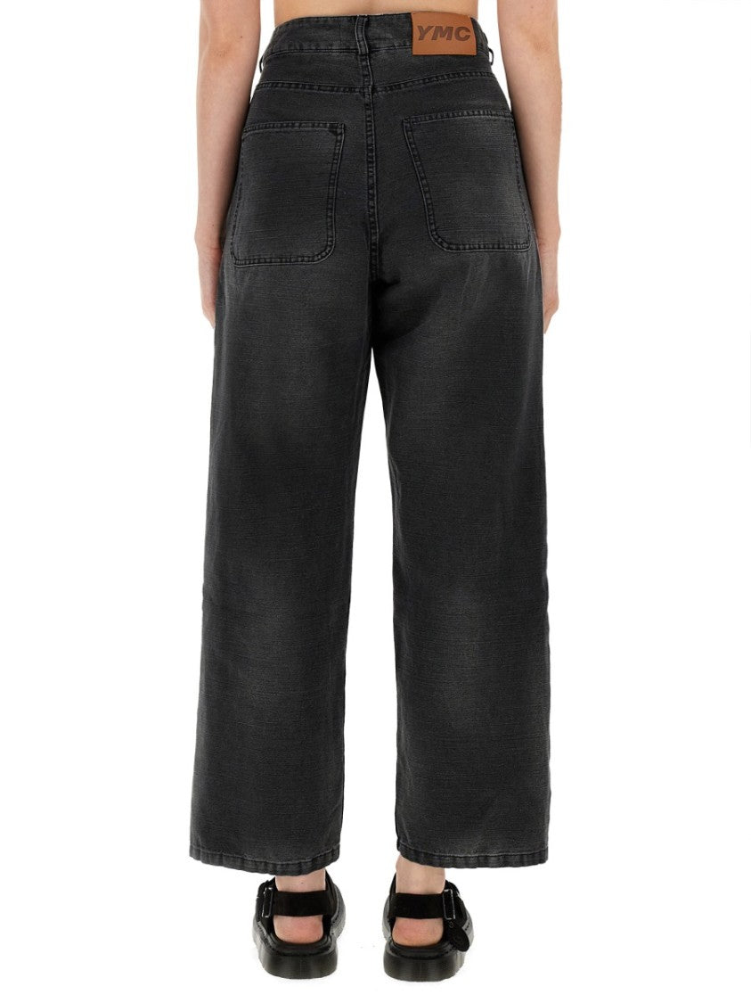 Ymc "Silver" High-Waisted Jeans
