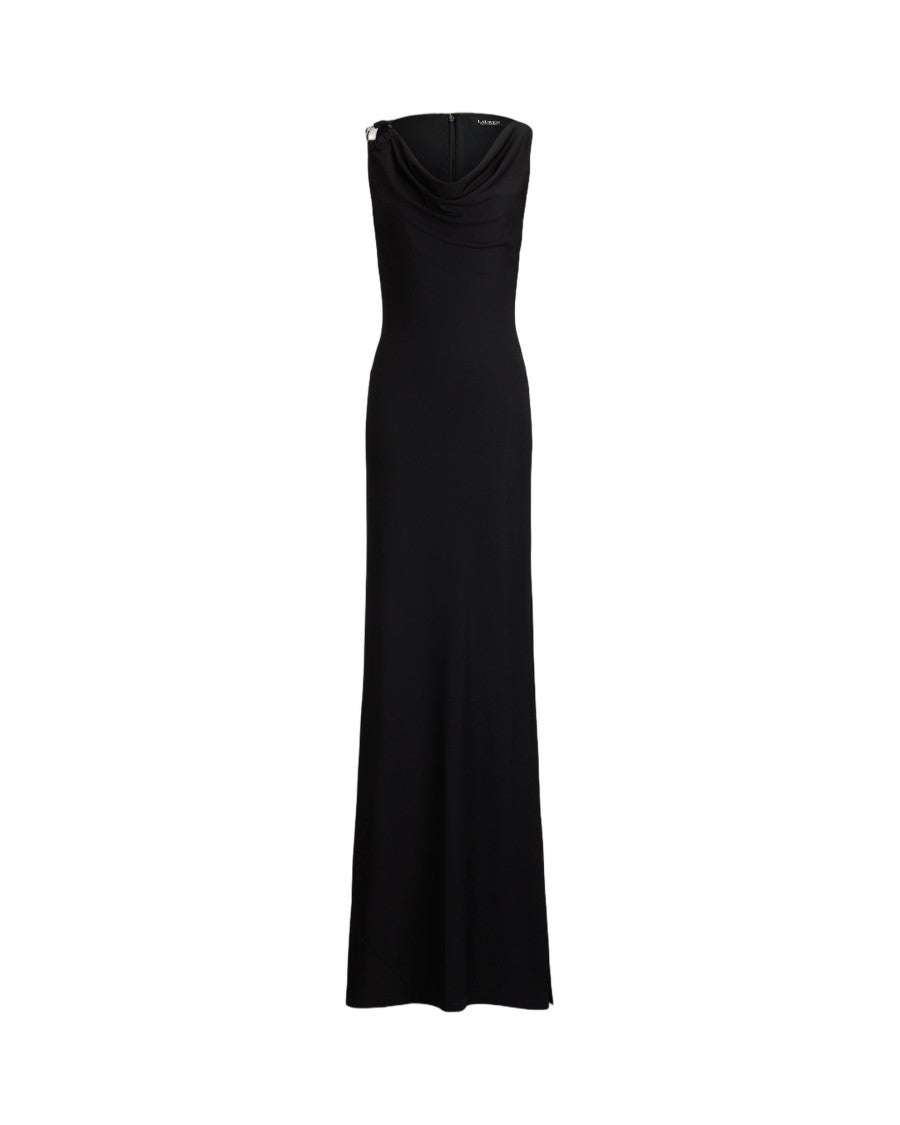 Lauren Ralph Lauren Floor-Length Sleeveless Gown With Draped Neckline