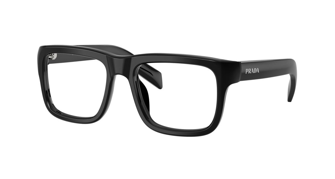 Prada 0Pr D02v Oversized Square Frame Black Acetate Sunglasses