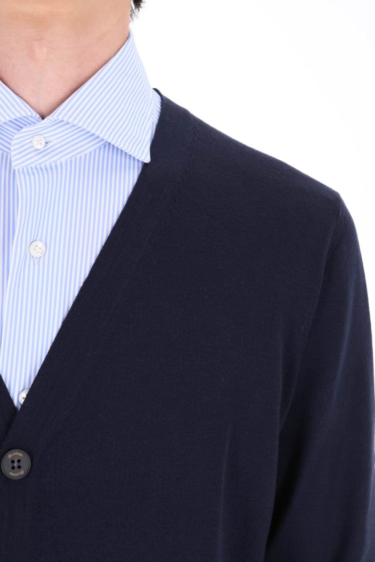 Drumohr Extrafine Super 140’S Wool Cardigan