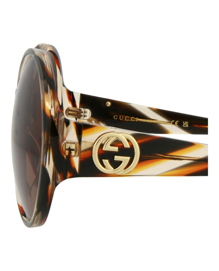 Gucci Round-Frame Acetate Sunglasses