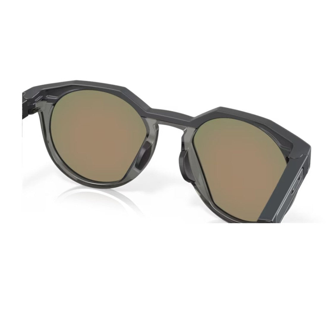 Oakley Carbon Black Hstn Geometric Round Sunglasses