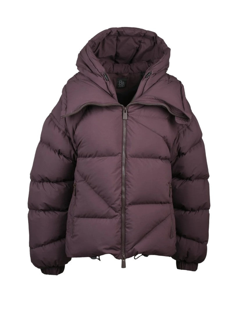 Bacon Deep Red Polyester Double B Down Jacket