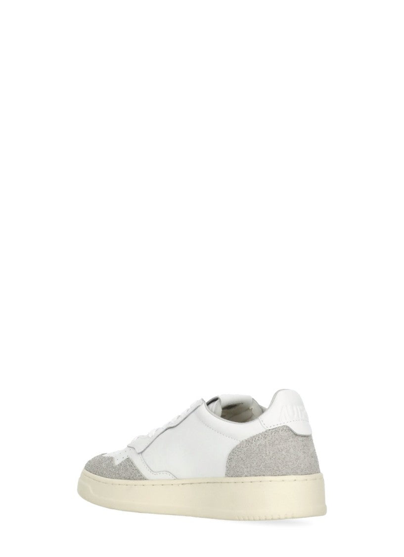 Autry White Medalist Low Leather Sneakers
