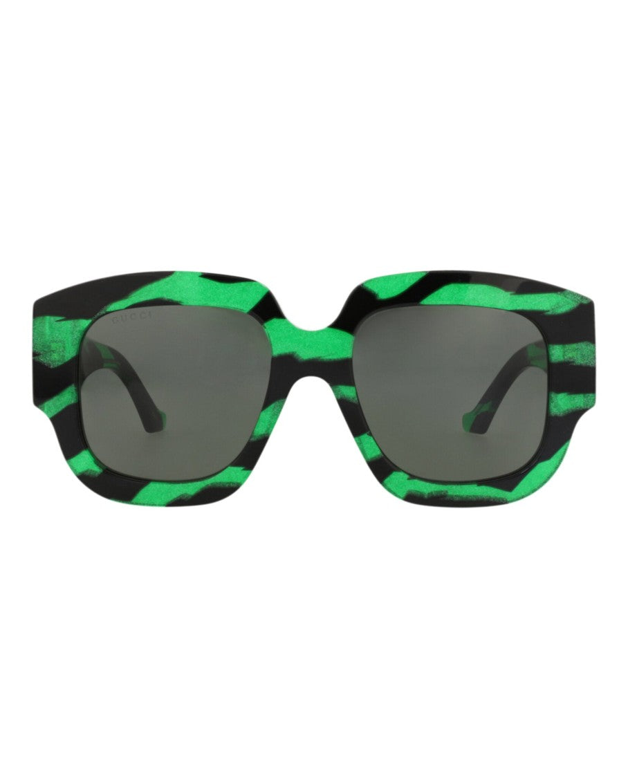 Gucci Square-Frame Recycled Acetate Sunglasses