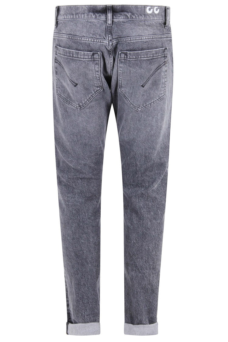 Dondup Slim-Fit Jeans With Faded Black Wash