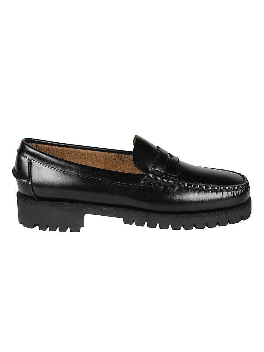 Sebago Dan Lug Polished Calfskin Penny Loafers