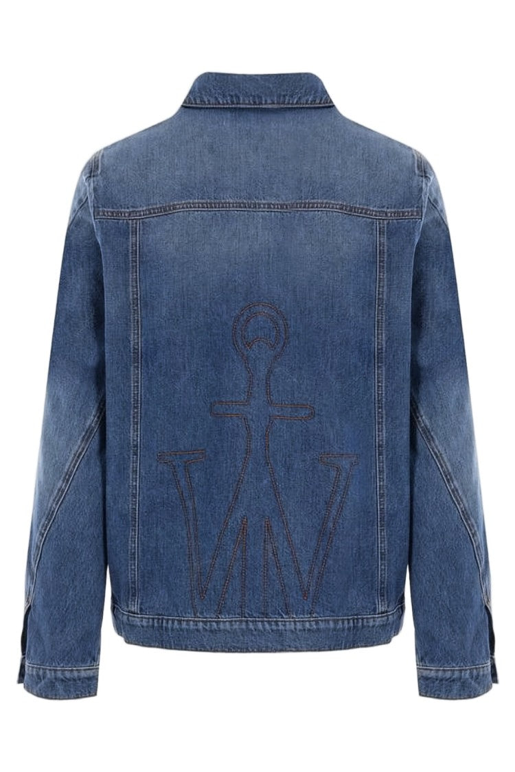 J. W. Anderson Cropped Denim Jacket With Button-Down Front