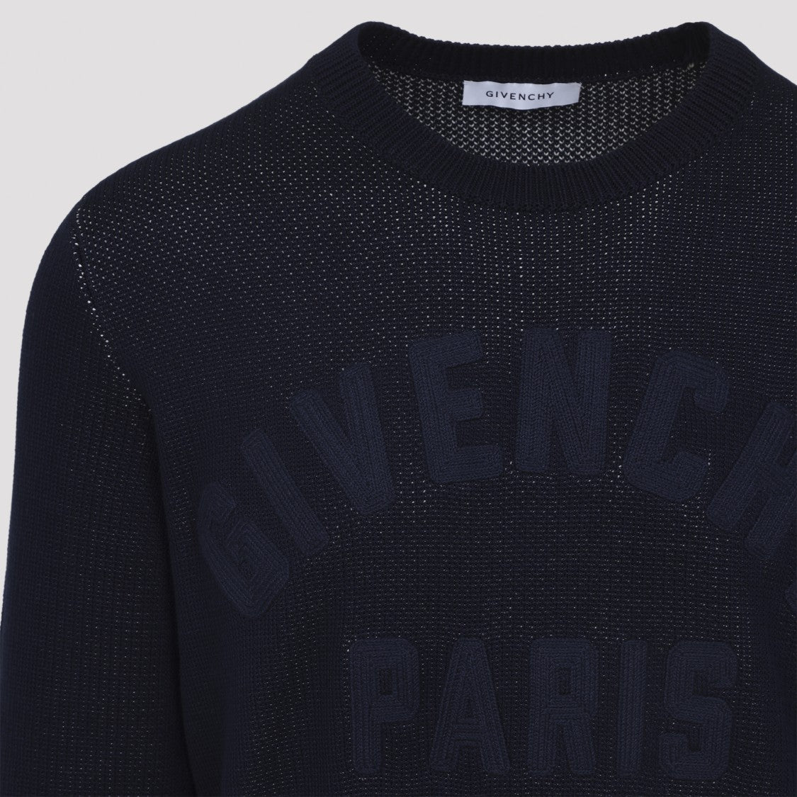 Givenchy Navy Blue Cotton Pullover