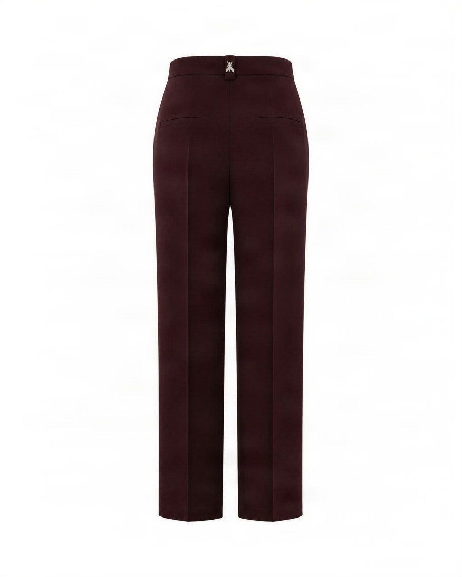 Patrizia Pepe Straight-Leg Pants With High Waist And Front Seams