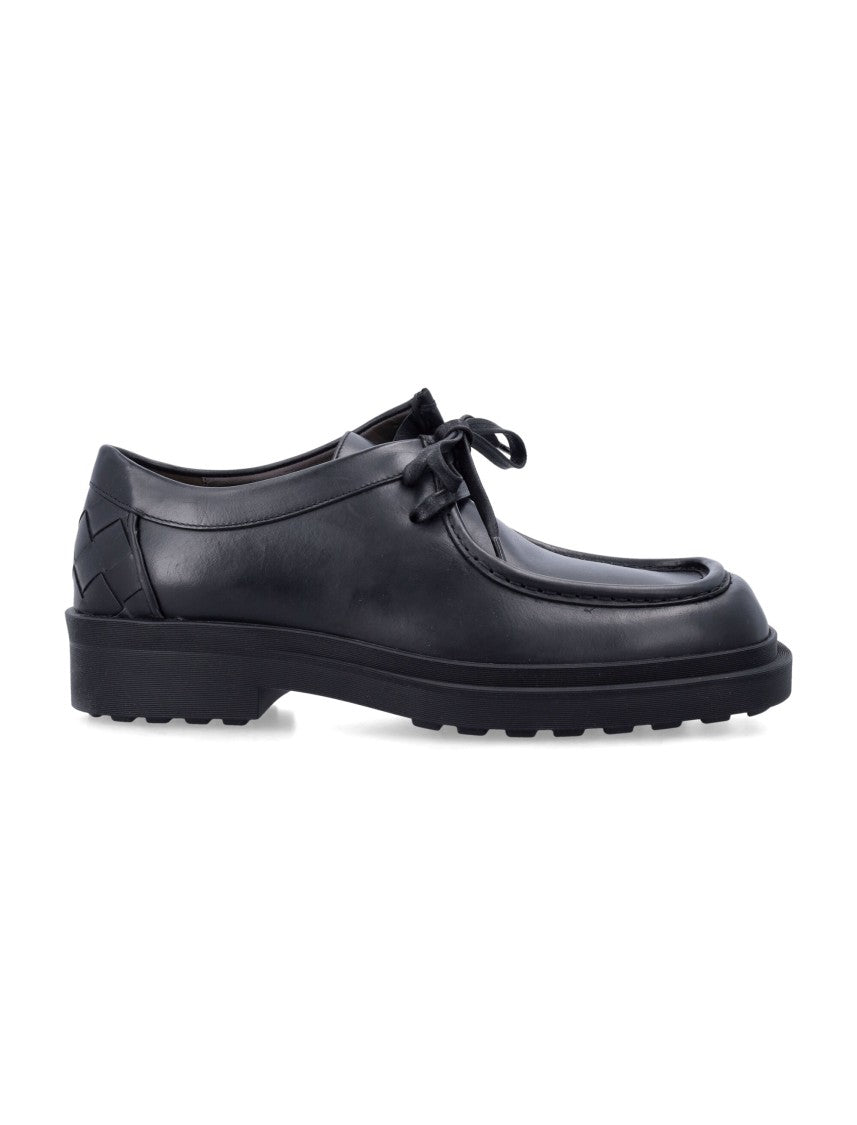 Bottega Veneta Ben Lace-Up Calfskin Shoes