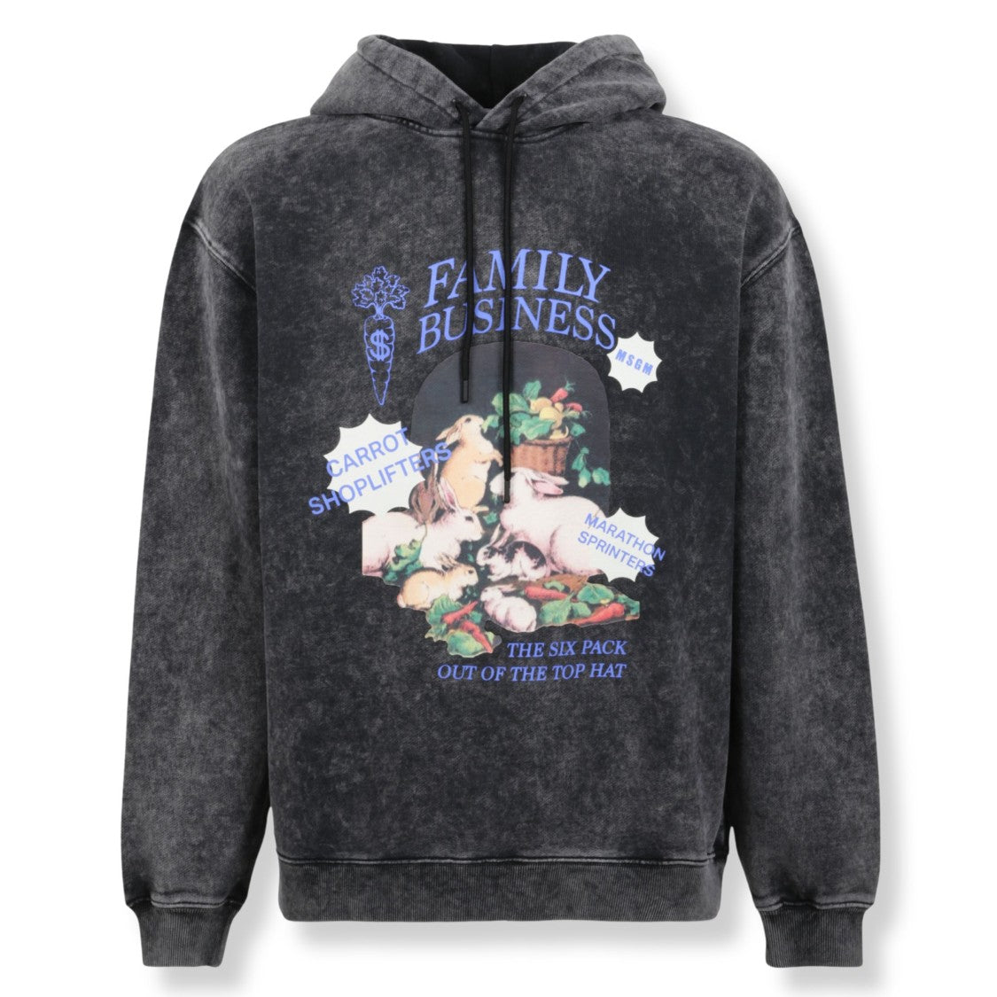 Msgm Pullover Sweatshirt In Soft Cotton With Ribbed Details
