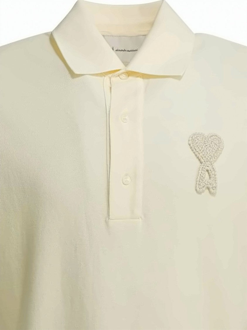 Ami Paris Short-Sleeved Polo Shirt With Classic Collar