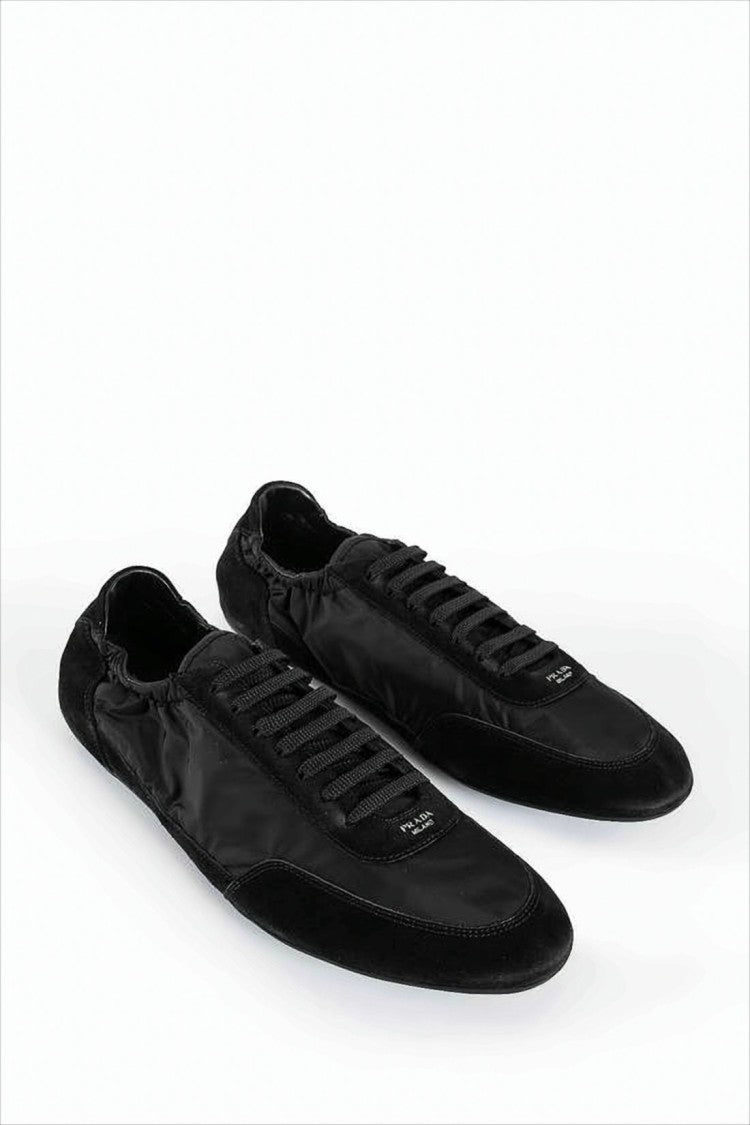 Prada Pointed Toe Sneakers With Recycled Materials