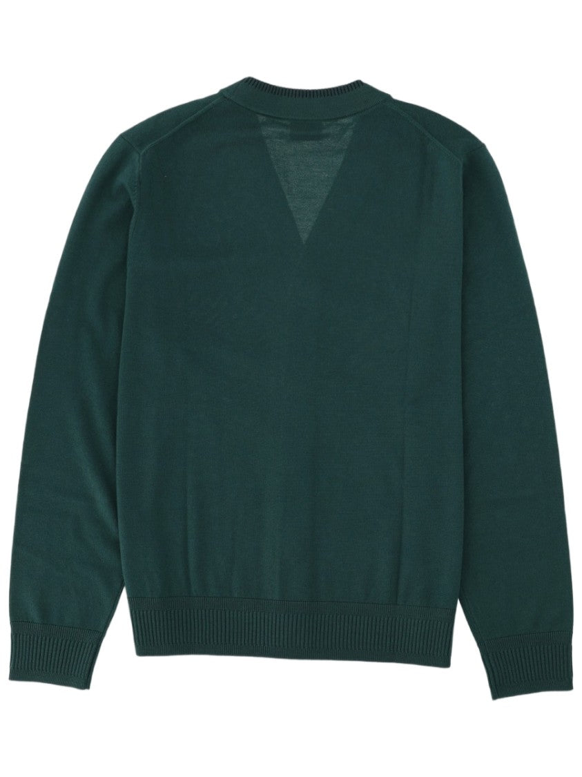 Ps Paul Smith Deep V-Neck Cardigan In Premium Merino Wool