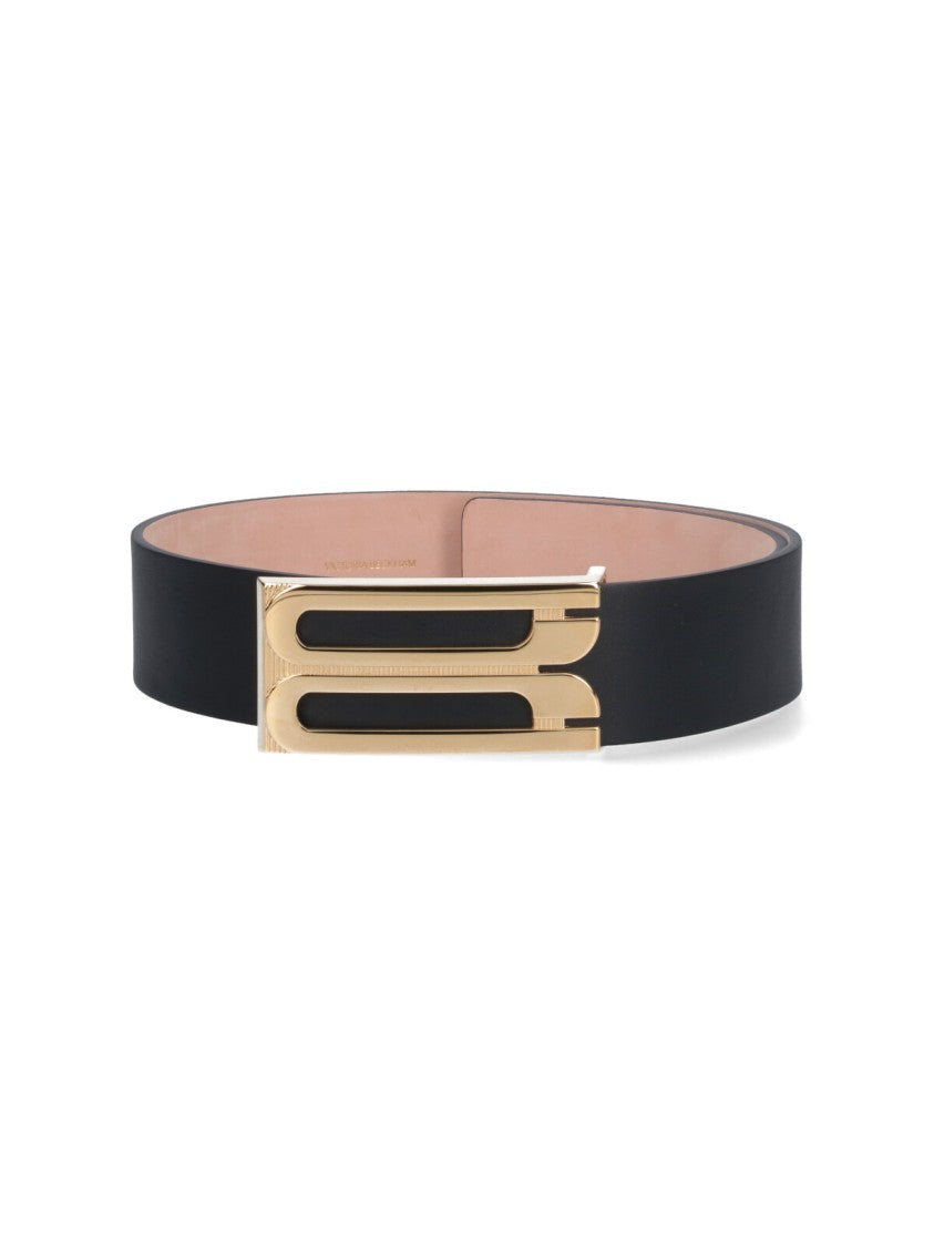 Victoria Beckham "Jumbo Frame" Belt – Black
