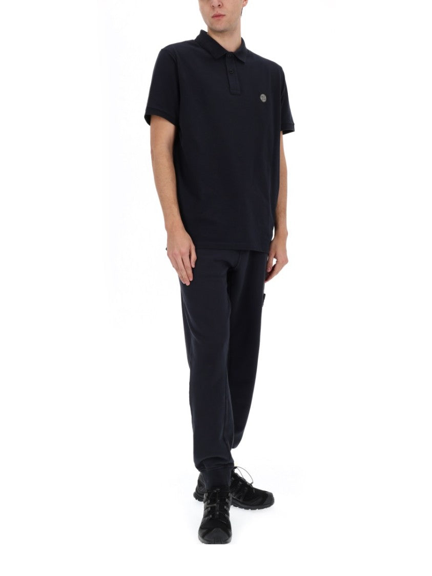 Stone Island Relaxed Fit Drawstring Elasticated Waistband Cotton-Blend Sweatpants