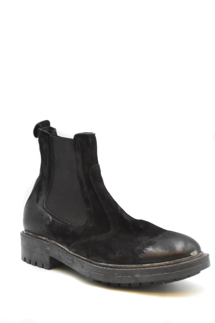 Moma Black Leather Boots