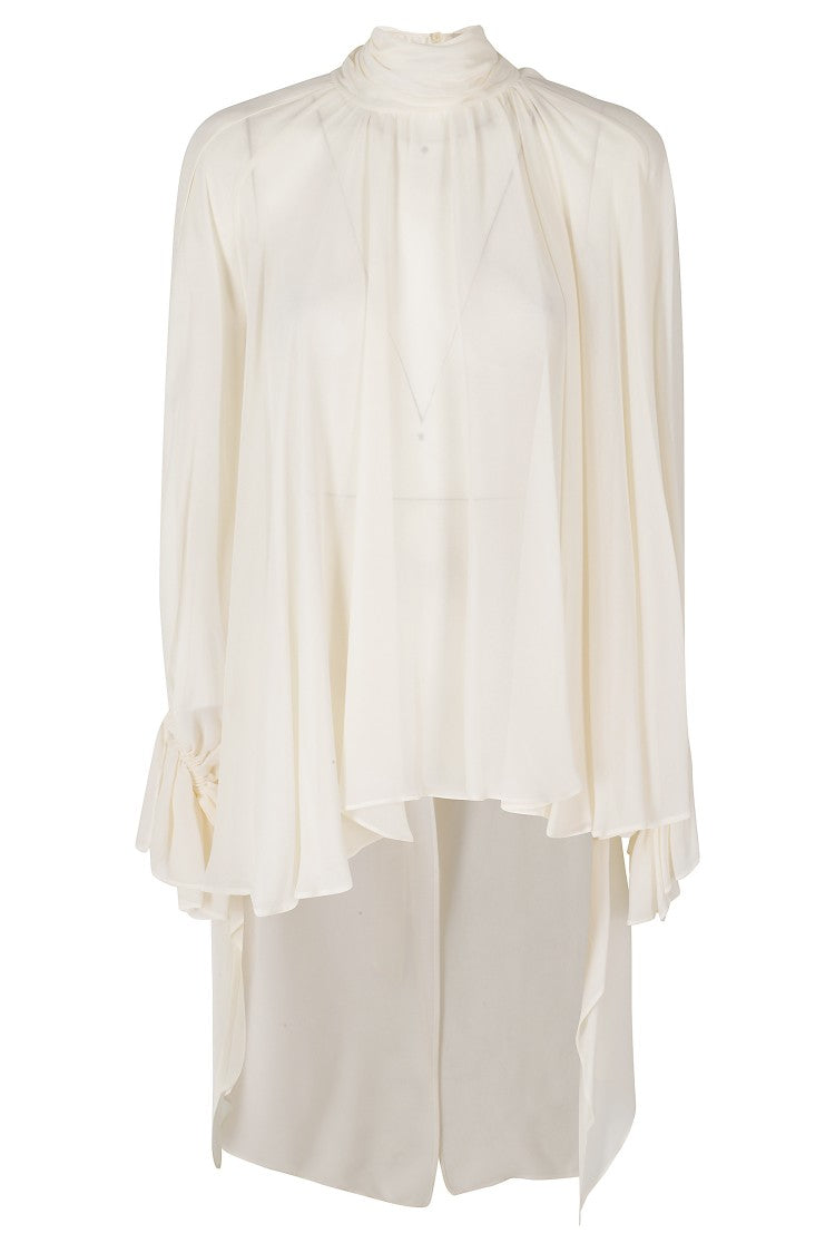 Semi Couture Butter Renie Georgette Neck Tie Blouse