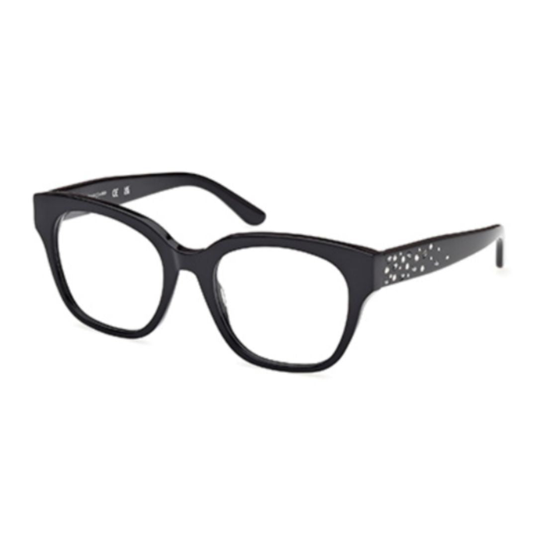 Guess By Marciano Gm50017 Square Acetate Sunglasses With Glossy Black Finish