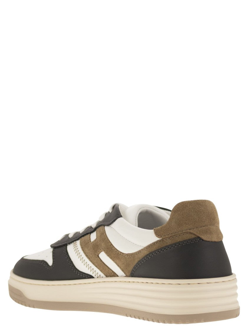 Hogan H630 - Leather Lace-Up Trainers