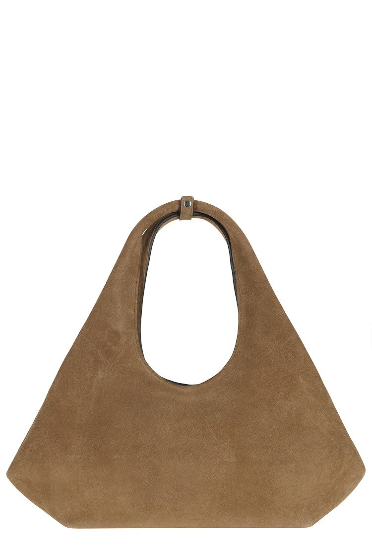 Coperni Brown Folded Bag Suede Leather Shoulder Bag