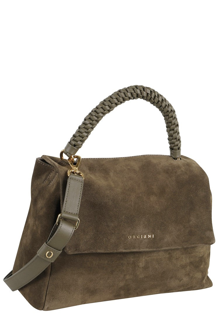Orciani Medium Suede Shoulder Bag
