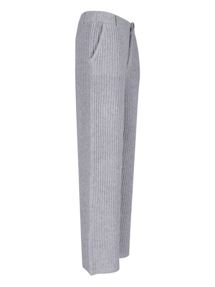 Aya Muse "Vena" Knit Trousers – Grey