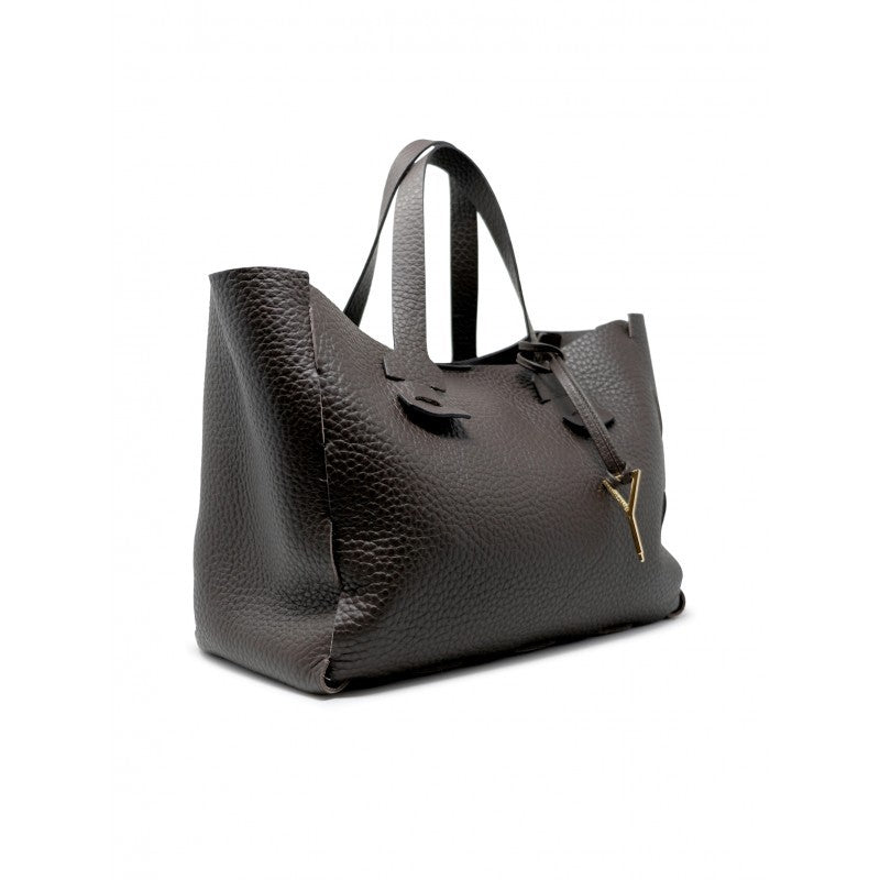 Elena Cardinali Metamorphose M Brown Leather Handbag