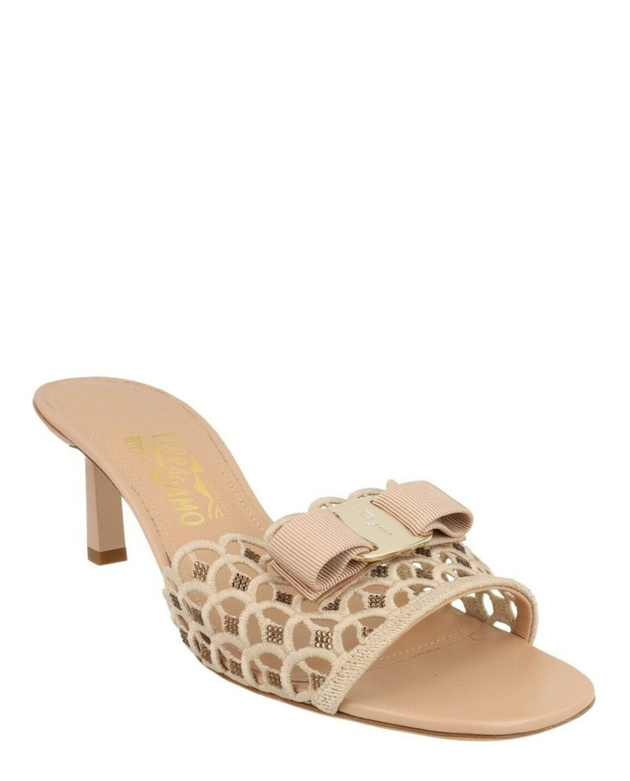 Ferragamo Glo Bow Mules