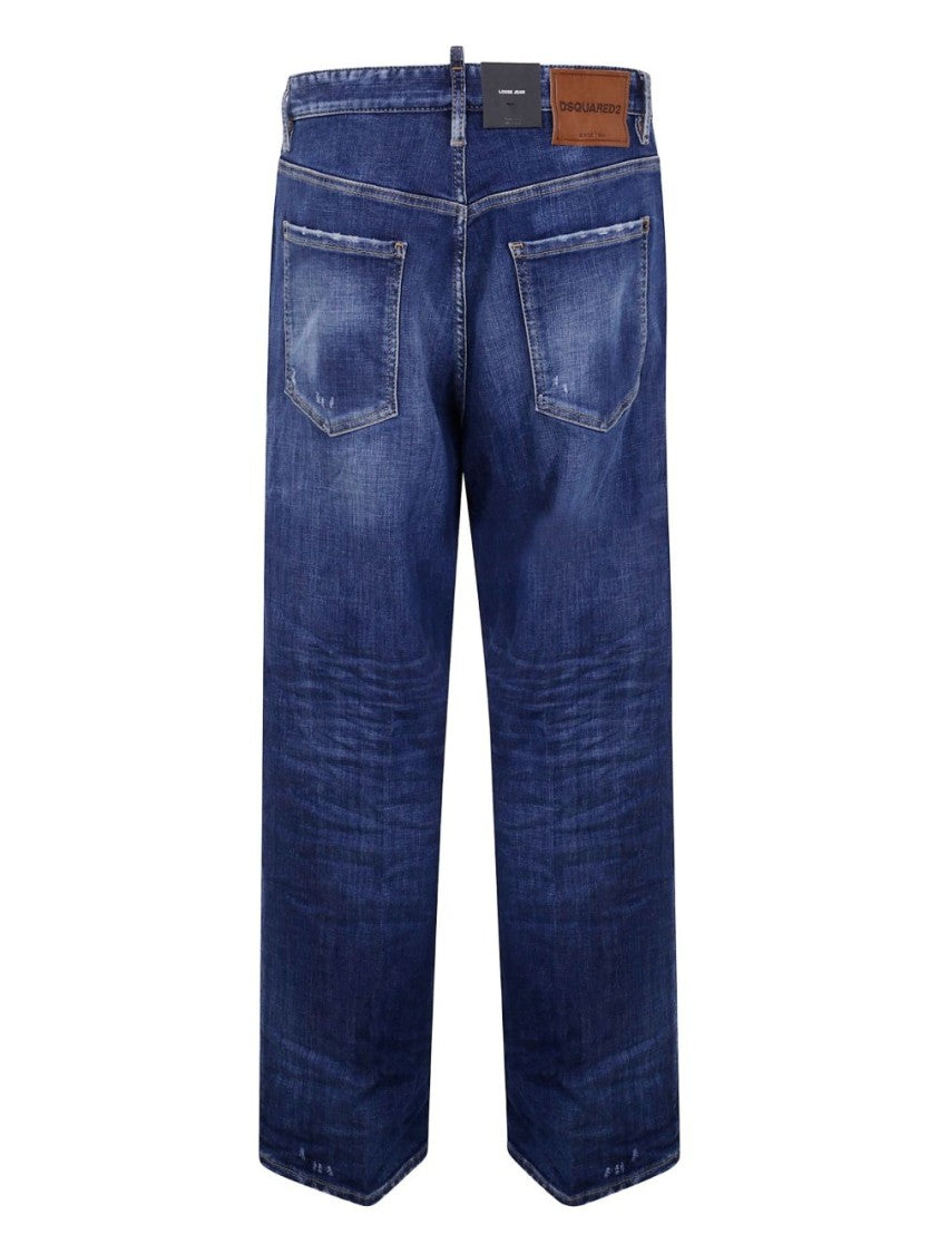Dsquared2 Blue Cotton Five Pocket Denim Jeans