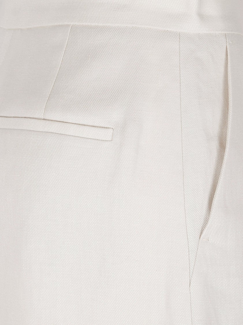 Max Mara Regular-Fit Linen Bermuda Shorts