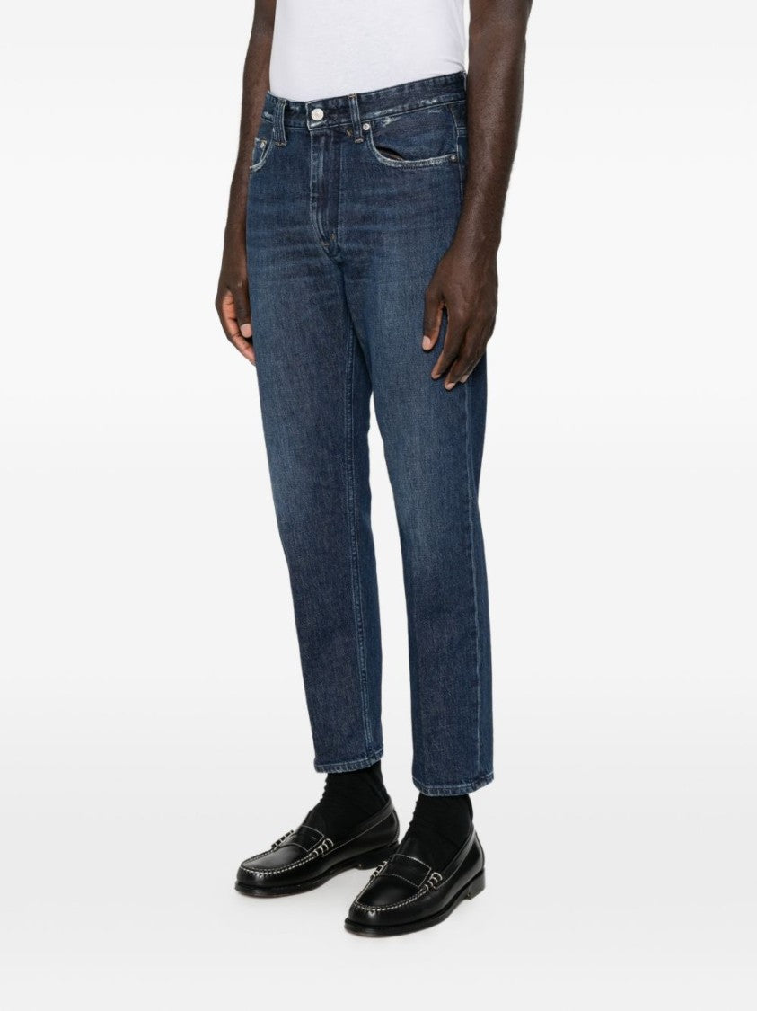 Cycle Indigo Five-Pocket Straight-Leg Jeans
