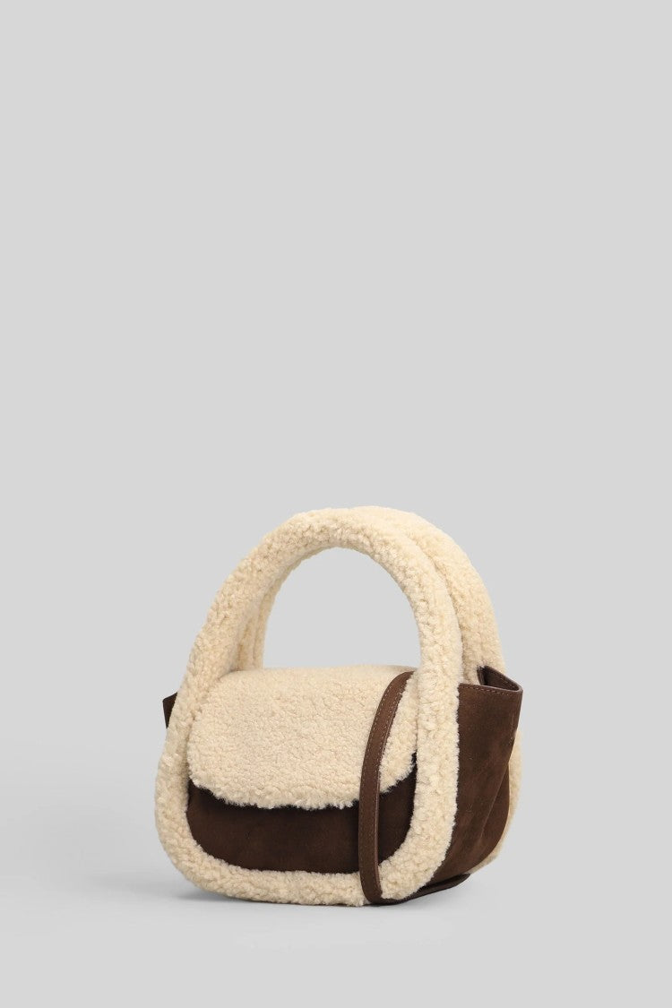 Mc2 Saint Barth Gilda Mutton Suede Shoulder Bag