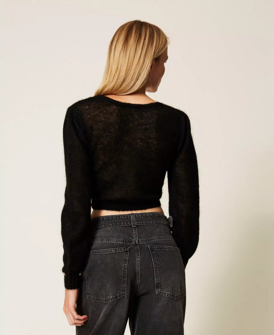 Twin-Set Reversible Mohair Blend Knitwear