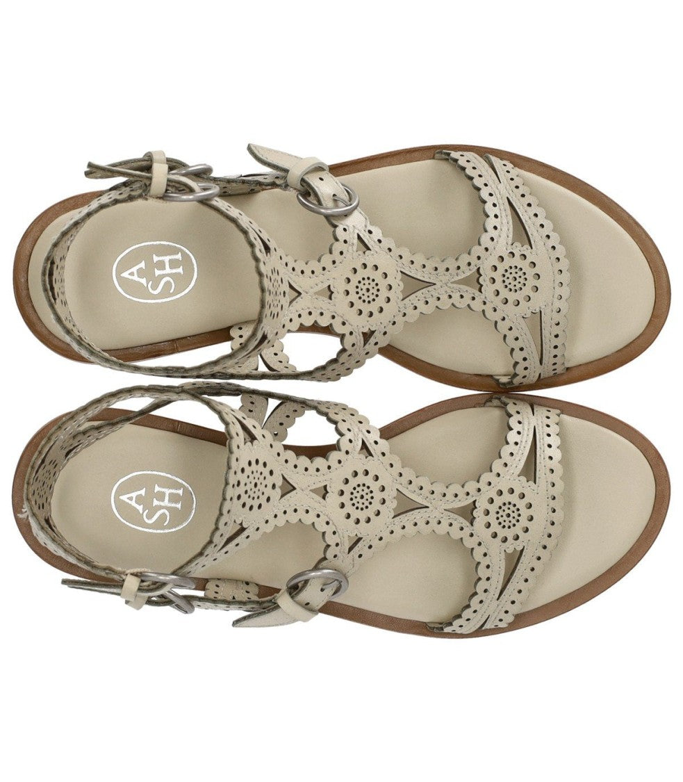 Ash Paprika Talc Flat Sandal