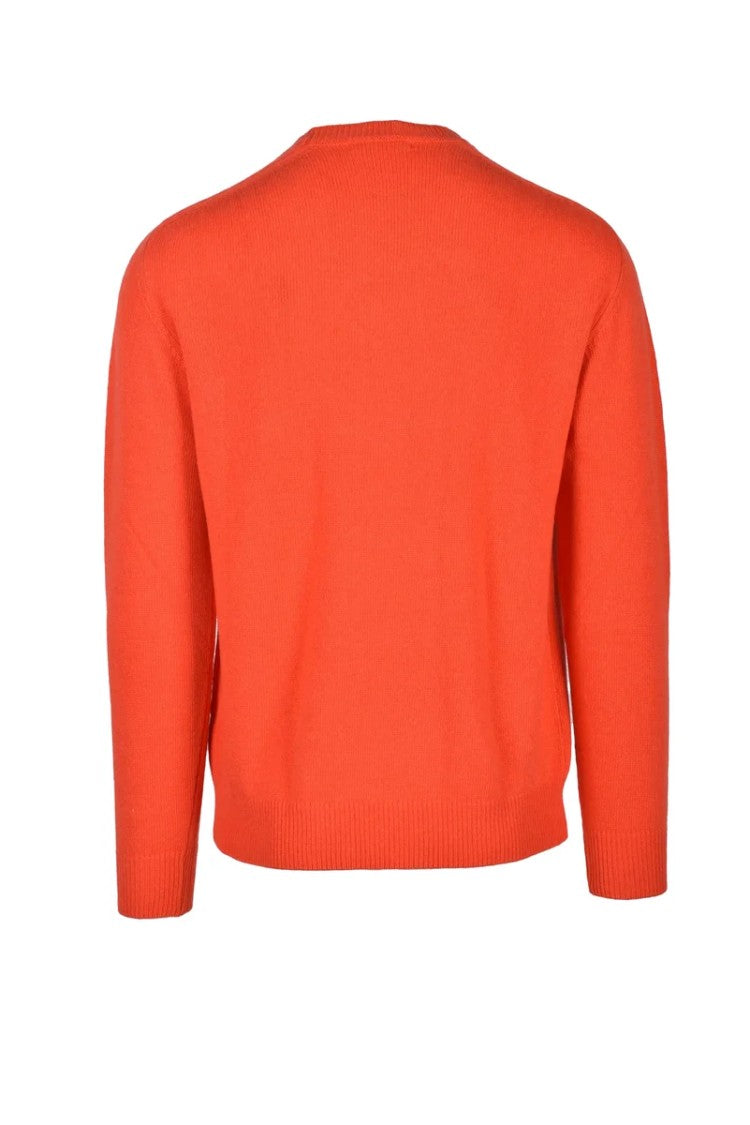 Hammond Orange Crewneck Cotton Sweater