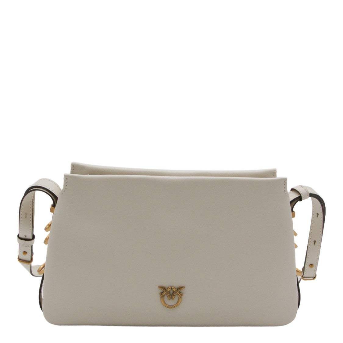 Pinko Structured Minimalist Shoulder Bag With Zippered Closure