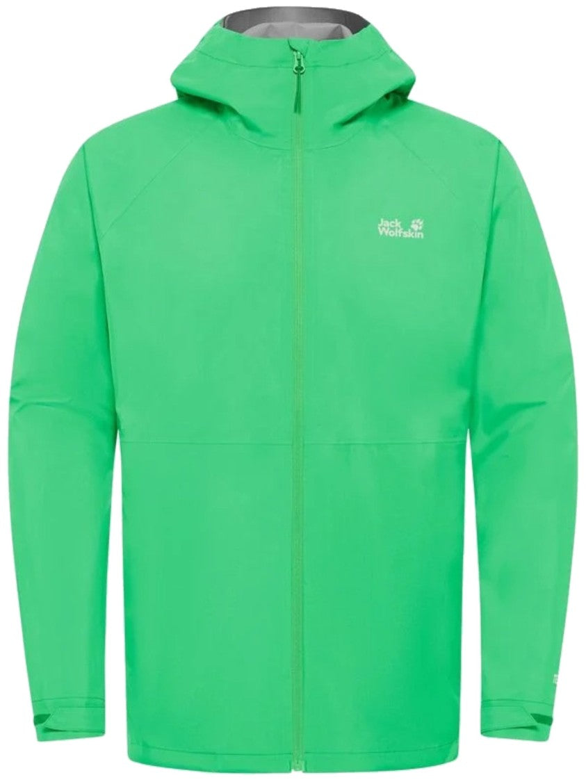 Jack Wolfskin Vibrant Green Prelight Lightweight Jacket