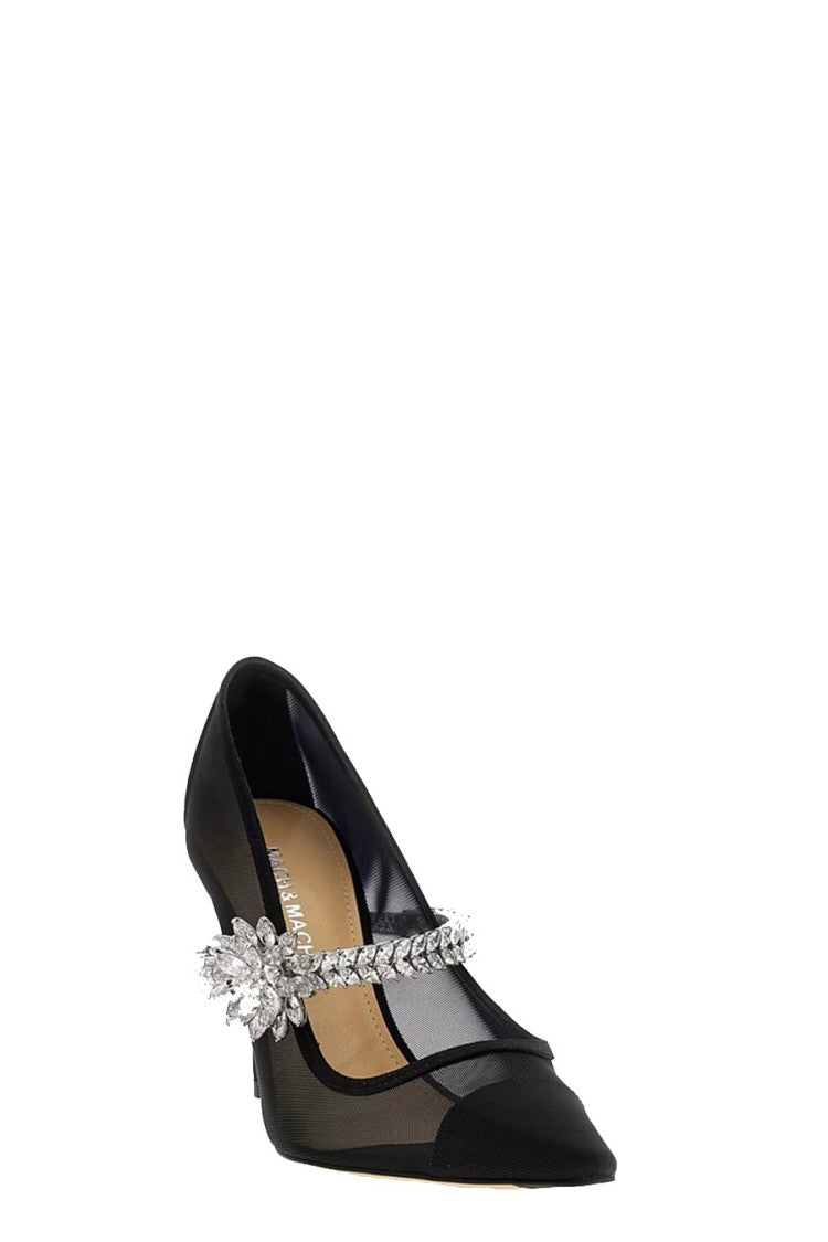 Mach & Mach Blue Leather Pumps