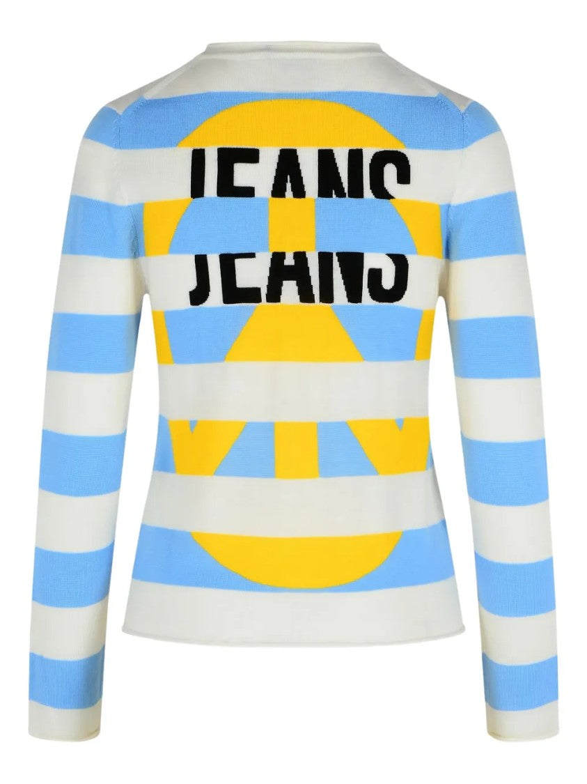 Moschino Fitted Knitwear Top With Classic Design