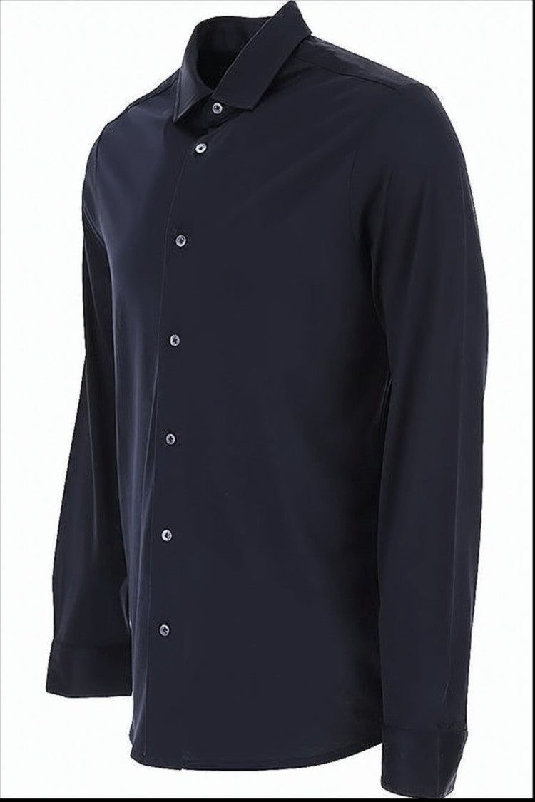 Emporio Armani Navy Blue Shirt