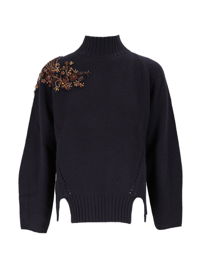 Ermanno Scervino Maglia High Neck Knitted Sweater