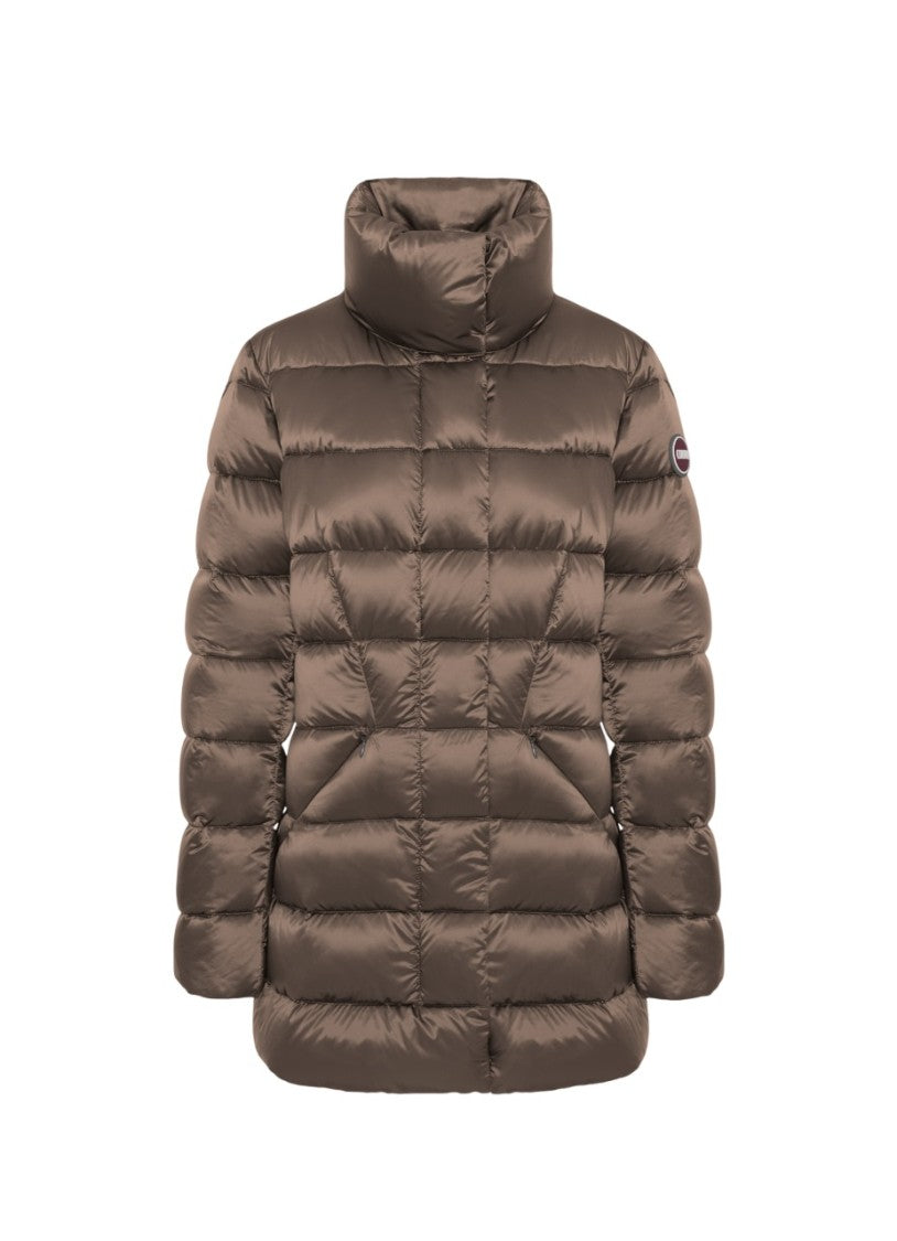 Colmar Originals Brown Down Jacket With Feminine Silhouette
