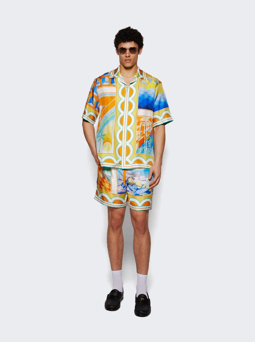 Casablanca Surreal Pool Shorts Multicolor