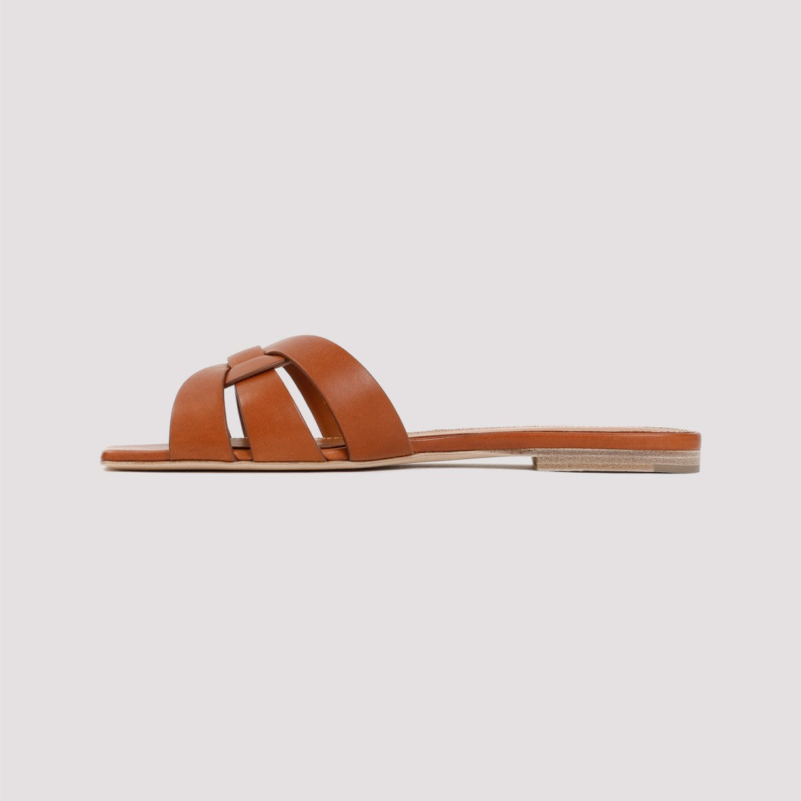 Saint Laurent Intertwining Strap Leather Sandals