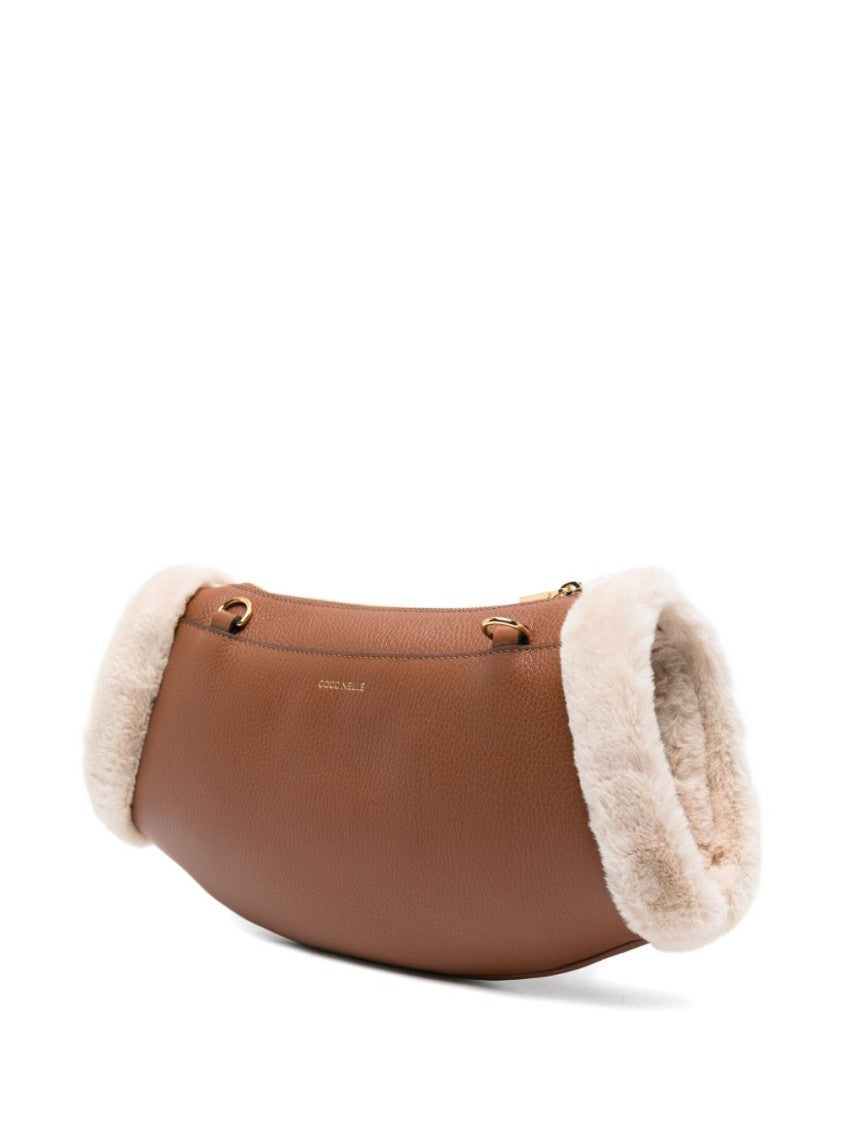 Coccinelle Structured Calfskin Shoulder Bag